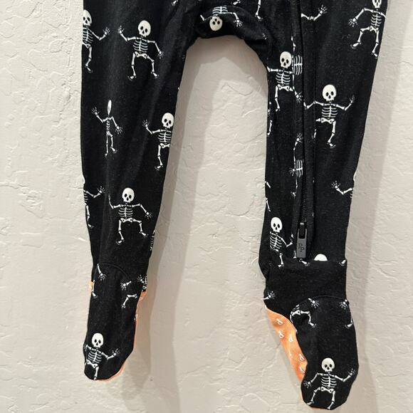 Posh Peanut Dancing Skelly Halloween Zipper Pajamas - Picture 5 of 9